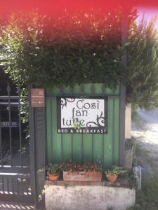 Certifikát, hodnocení, plakát nebo jiný dokument vystavený v ubytování B&B Cosi fan Tutte