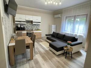 Kuchyňa alebo kuchynka v ubytovaní Tulipán Apartman
