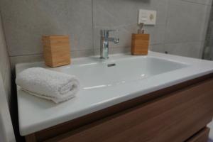 Koupelna v ubytování Apartamento AstaRegia