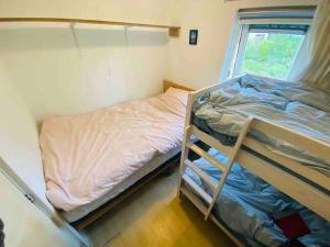 Двох'ярусне ліжко або двоярусні ліжка в номері Bosbungalow Appelscha