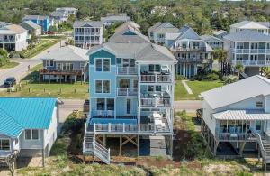 Bygningen som feriehuset ligger i