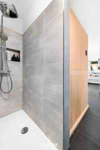 Ένα μπάνιο στο Ferienhaus Waidla-Huus