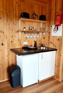 Köök või kööginurk majutusasutuses Lambhus Glacier View Cabins