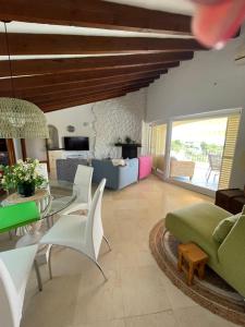 A seating area at Casa Puput