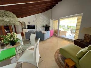 A seating area at Casa Puput