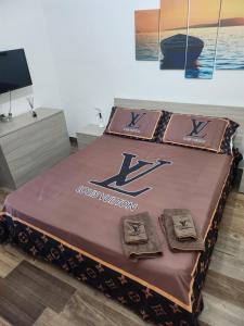 Postel nebo postele na pokoji v ubytování La Terrazza di Rovaglioso