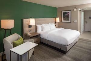 Hilton Birmingham Downtown at UAB客房内的一张或多张床位
