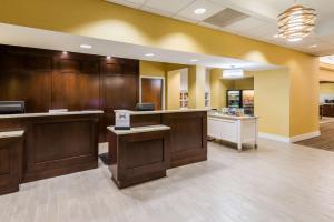 a lobby of a hospital with a waiting room at Homewood Suites by Hilton St. Louis Riverport- Airport West in Maryland Heights