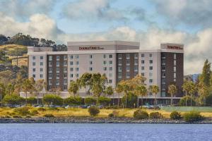 a rendering of the palmetto hotel from the water at DoubleTree by Hilton San Francisco Airport North Bayfront in Brisbane