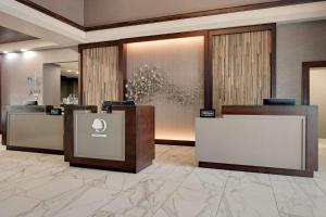 The lobby or reception area at DoubleTree by Hilton Denver International Airport, CO