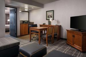 TV a/nebo společenská místnost v ubytování Embassy Suites by Hilton Austin Central
