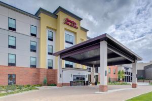 a rendering of the front of a hotel at Hampton Inn & Suites Columbus Scioto Downs in Columbus