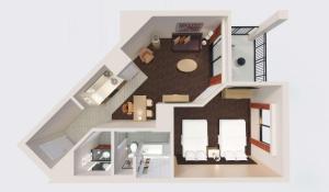 Kuchyň nebo kuchyňský kout v ubytování Embassy Suites by Hilton Phoenix Scottsdale