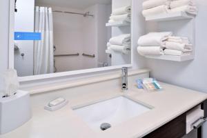 Hampton Inn Cedar Falls Downtown, Ia的一间浴室