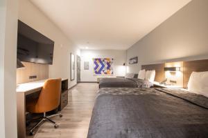 Postel nebo postele na pokoji v ubytování Express Inn & Suites