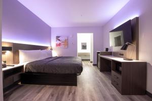 Postel nebo postele na pokoji v ubytování Express Inn & Suites