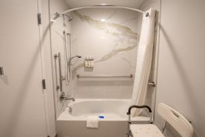 Koupelna v ubytování Express Inn & Suites + 11 fotografií
