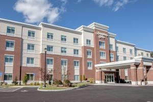 a rendering of the front of a hotel at Hampton Inn by Hilton Amesbury, MA in Amesbury