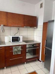 Kuchyňa alebo kuchynka v ubytovaní Jagoda Apartament