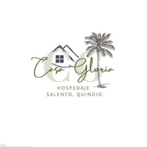 logo ośrodka plażowego z palmą w obiekcie aparta estudio turístico w mieście Salento