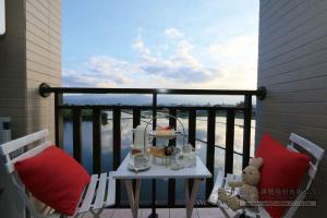 Parveke tai terassi majoituspaikassa Yilan Greenbird of Happiness B&B