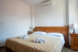 Postel nebo postele na pokoji v ubytování Hotel Napoleon