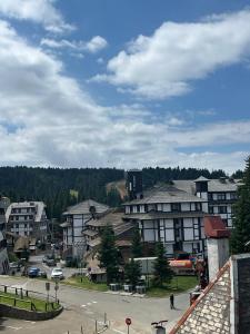 a view of a city with buildings and a street at MONTANA apartment 9 in Kopaonik