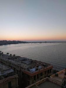 a view of a large body of water at City center with amazing sea view in Alexandria