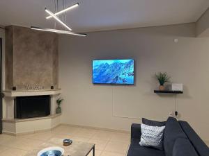 TV a/nebo společenská místnost v ubytování aphome