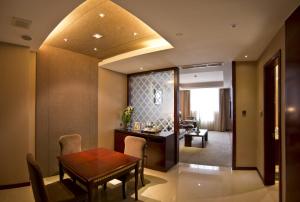 Posezení v ubytování Overseas Chinese Hotel Wenzhou