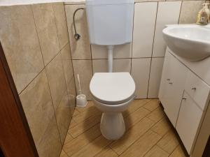 Koupelna v ubytování Caci