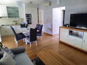 TV a/nebo společenská místnost v ubytování Apartman Dada