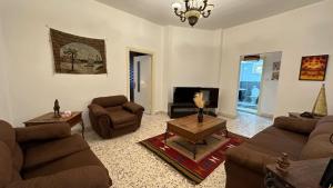 Posezení v ubytování The vintage apartment