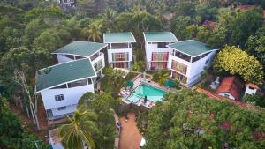 an aerial view of a house with a swimming pool at Emerald Villas Weligama in Weligama