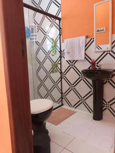 Koupelna v ubytování Cruzeiro