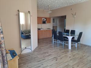 Kuchyňa alebo kuchynka v ubytovaní Alinka Apartmanház
