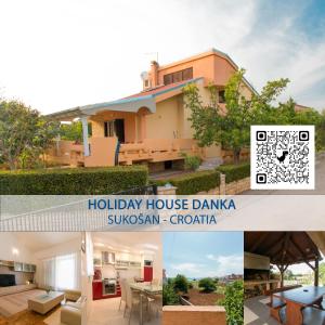a collage of photos of a house at Holiday House Danka in Sukošan