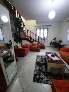 Posezení v ubytování Guesthouse Ndroq