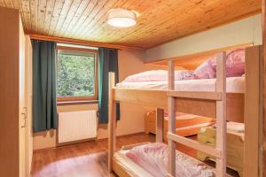 Postel nebo postele na pokoji v ubytování Gletscherblick