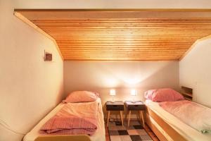 Postel nebo postele na pokoji v ubytování Gletscherblick