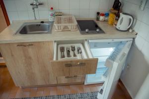 Kuchyň nebo kuchyňský kout v ubytování Felix Apartment Biograd