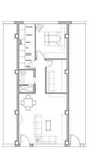 a floor plan of a house at l4 in Santiponce