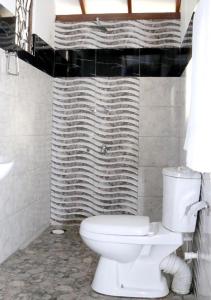een badkamer met een toilet en een douche bij Cozy Inn Negombo in Negombo