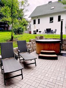 Khu vực ghế ngồi tại Haus Morgengau Familienzeit und Wellness