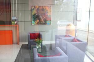 Istumisnurk majutusasutuses Stadthotel Gürtler