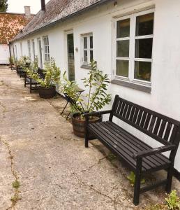 Taman di luar Hvidegaard Møn