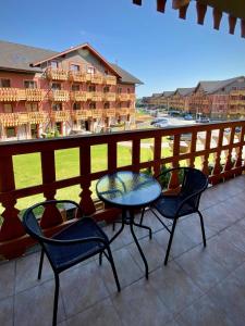 Balcony o terrace sa Holiday Resort Tatry
