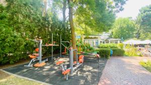 A garden outside Bratanov Excelsior Apartment