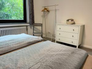 Postel nebo postele na pokoji v ubytování Ferienwohnung Hitzacker/Elbe
