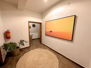 TV a/nebo společenská místnost v ubytování Brubru Lodge